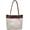 Beige, variant on CoCopeaunt Trendy Chic Lattice Tote Handbag for Women Girls PU Leather Shoulder Bag