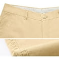 thumbnail image 4 of Ynynloco Men's Pleated Straight-Fit Chino Pants with Expandable Waistband, Casual Pants, Non-Iron Fabric, 4 of 7