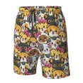 thumbnail image 5 of Kdxio Cute Cat Cartoon Pattern Mens Casual Shorts - Drawstring Summer Beach Sports Shorts for Men, 5 of 9
