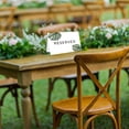thumbnail image 4 of Koyal Wholesale Monstera Palm Leaves Table Reserved Signs for Wedding Reception, Ceremony, Table Tent Cards, 16-Pk, 4 of 5
