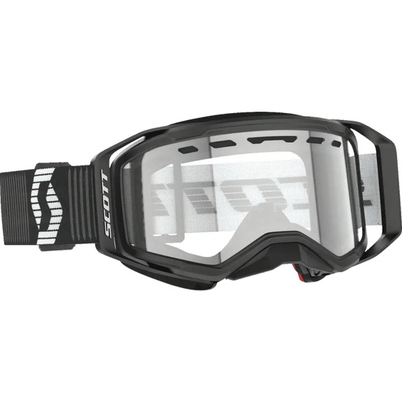 Scott Usa Prospect 2.0 SMB Goggles (One Size Fits Most, Black/White / Clear Lens)