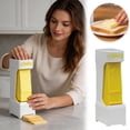 thumbnail image 2 of One-Click Butter Dispenser & Slicer Cutter - Upgraded Butter Keeper Container for Fridge, Handheld Butter Spreader Tool for Toast, Pancakes & Baking (Yellow), 2 of 7