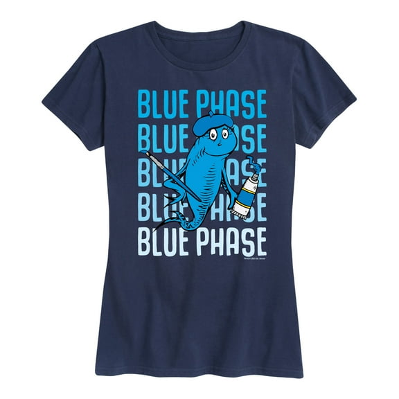 Dr. Seuss - Blue Phase Fish - Women's Short Sleeve Graphic T-Shirt