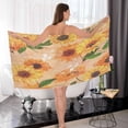 thumbnail image 7 of GZHJMY Sunflower Soft Cotton Towel Sets 2 Piece,1 Bath Towel 1 Hand Towel Quick Dry Highly Absorbent Bath Towels Washcloths for Bathroom, Gym, Hotel, and Spa Bathroom Towels, 7 of 7