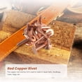 thumbnail image 4 of Red Copper Rivet and Burr with Burr Setter Copper Rivet Fastener Install Setting Tool and Hole Punch Cutter, 4 of 8