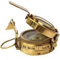 thumbnail image 2 of Vintage Military Navigational Marine Brass Compass 2.5 Pocket Antique Device, 2 of 6