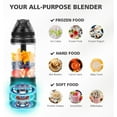 thumbnail image 7 of Portable Blender with Insulated Carrying  & Recipe Book for Shakes and Smoothies, 24 OZ Personal Juicer Electric Protein Shaker Bottle,  Small Blender Cup with USB-C Rechargeable, Travel Lid, 7 of 7
