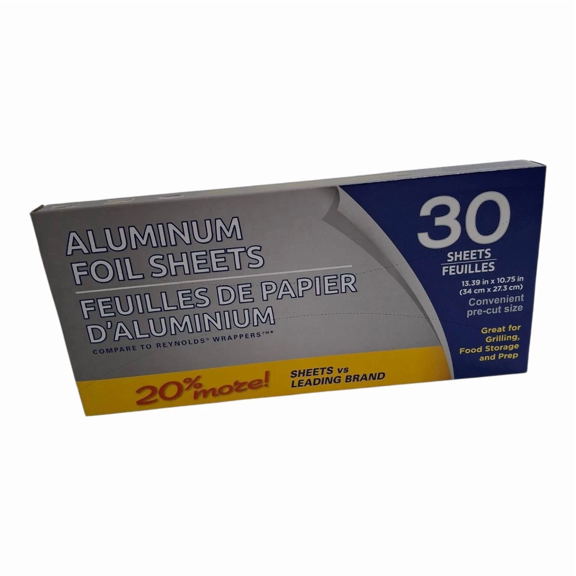 CRESTIN- Kitchen Essentials Slim Pack – 30 Aluminum Foil Sheets + 17 Surefresh Bowl Cover