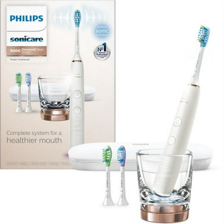 Philips Sonicare Diamondclean Smart Electric, Rechargeable Toothbrush For Complete Oral Care – 9300 Series, Rose Gold, HX9903/41