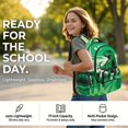 thumbnail image 4 of Yspwyqan 4 Piece Boys Green Dinosaur Backpack Set 17 Inch Large Capacity 600D Polyester Boys Back to School Bookbag Lunch Bag Pencil Case Water Bottle Bag for Elementary School, 4 of 7
