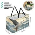 thumbnail image 2 of Seagull Oxford Cloth Reusable Foldable Decorative Box – Large Capacity Laundry Bag, Laundry Basket, Cube Organizer, 2 of 7