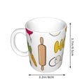 thumbnail image 2 of Yiaed Home Cooking Print Ceramics Coffee,Large Handle Design,Extra Large Tea and Coffee Cup for Office and Home Mugs, 2 of 6