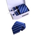 thumbnail image 4 of Bangcool Necktie Box Set Formal Pocket Handkerchief Tie Bar Clip Party Cufflinks for Man, 4 of 6
