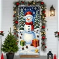 thumbnail image 5 of Linnome 35x71 Inch Santa Claus Door Decoration, Christmas Pattern Door Cover for Indoor Outdoor Use, Holiday Decor, 5 of 6