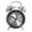 #453-Silver, variant on Creative Luminous Quartz Alarm Clock With Timing Function Kraft Paper Box, Battery Not Included Galvanized Metal Precision Clock For Home Use, Fashion Night Light Desk Clock For Bedroom Office Table