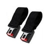 2pcs Black Car Seat Belt Lap Belt Two Point Adjustable Safety