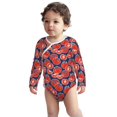 thumbnail image 2 of Xecao Hand Drawn Tomatoes Print Baby unisex-baby Cotton Long-sleeve Bodysuits-6 Months, 2 of 6