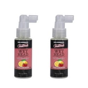 Doc Johnsons GoodHead Wet Head Dry Mouth Spray, Pink Lemonade 2oz - Pack of 2