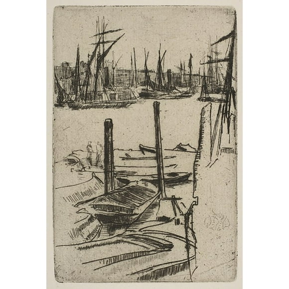 The Tiny Pool Poster Print by James McNeill Whistler (American, Lowell, Massachusetts 1834 �1903 London) (18 x 24)