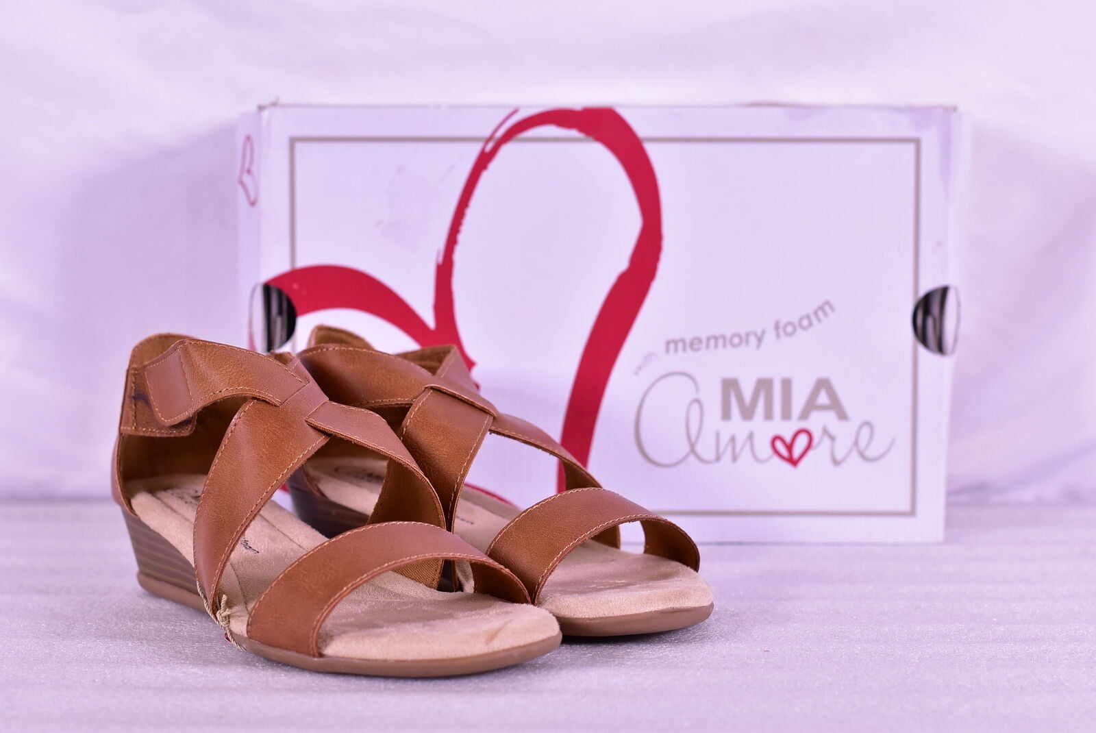 mia amore memory foam sandals