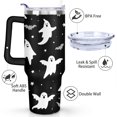 thumbnail image 3 of Happy Halloween Tumbler with Handle Insulated Coffee Mug 40 oz Cafe Tumblers for Drinking Coffee Water Wine Ideal Gift for Women Daughter Mom, 3 of 7