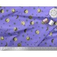 thumbnail image 2 of Soimoi Silk Fabric Moon & Stars Galaxy Printed Fabric 1 Yard 42 Inch Wide, 2 of 3