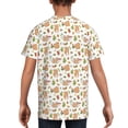 thumbnail image 5 of Wukai Squirrel And Mushroom Youth Unisex Short Sleeve T-Shirt for Boys, Girls, Teens, and Kids-Large, 5 of 7