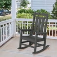 thumbnail image 1 of Williamspace HDPE Rocking Chair Fade-Resistant Porch Rocker Chair All Weather Waterproof for Balcony Beach Pool,Gray, 1 of 7