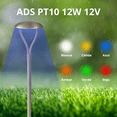 thumbnail image 1 of 1 Lámpara LED ADS PT 12W 65CM Poste luz de cortesía para jardin Azul, 1 of 5