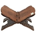 thumbnail image 2 of Wooden Hand Carved Holy Book Stand for Quran, Bible, Gita, Book Holder for Reading, 2 of 9