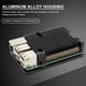 thumbnail image 5 of Carcasa de aleación de aluminio con diseño de carcasa abierta, carcasa de disipación de calor para RPI Raspberry Pi, 5 of 6