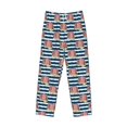 thumbnail image 6 of Uemuo Popcorn Pattern Men's Wide Leg Palazzo Lounge Pants with Pockets Light Weight Loose Comfy Casual Pajama Pants-Medium, 6 of 9
