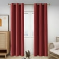 thumbnail image 7 of ZOPZO Blackout Curtains Thermal Insulated Window Drapes for Bedroom Living Room 42x90 inch True Red, 7 of 7