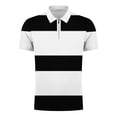 thumbnail image 4 of IROINNID Men'S T-Shirts Big and Tall T Shirts for Men, Lightweight Thin Basic V-Neck Lapel Zipper Stripe Cooling Summer Tops for Men, 4 of 5