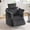 360° - Gray, variant on Noble House Sigrid 210° Swivel Rocking Recliner Chair, Electric Power Adjustable Corduroy Armchair with USB, White