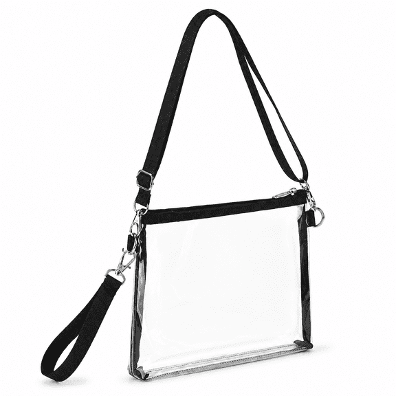 Clear Crossbody Purse with Removable Straps, Ideal for Work, Sporting Events, and Concerts