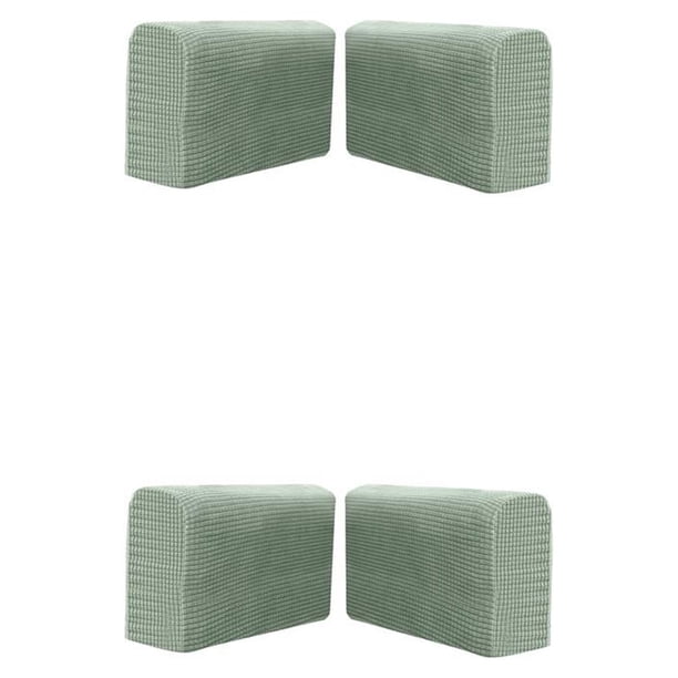 Cateissary Funda elástica para sillón, 2x brazo antideslizante, funda elástica para brazo, 2 uds., poliéster elástico, se adapta a fundas de verde 2Conjunto