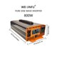 thumbnail image 4 of 1pc Black Shell Intelligent Display Screen Portable Car Power Inverter, High Power Pure Sine Wave Inverter 800w, 4 of 4