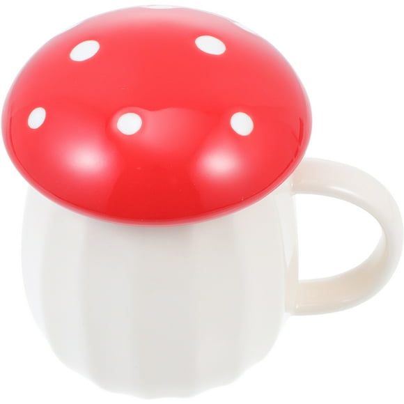Reusable Milk Cup Mushroom Coffee Cup Ceramic Water Cup Water Mug Adorable Mushroom Mug
