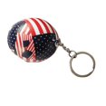 thumbnail image 3 of 4x4cm Keychain Creative Metal Painting Motorcycle Helmet Fashion Car Personality Pendants - American Flag, 3 of 3