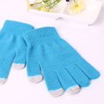 thumbnail image 1 of Guantes de pantalla táctil para mujer, tejidos de lana de invierno, cálidos, guantes duraderos para hombre, 1 of 4