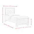 thumbnail image 3 of Picket House Furnishings Glamour 5 Piece Twin Panel Bedroom Set, 3 of 10