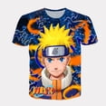 thumbnail image 2 of Naruto Japanese Cartoon Fashion Casual Children Children's Clothing Boy Baby 3D Printed Short Sleeve T-shirt Top Clothing140 Gao Jinjia LED, 2 of 2