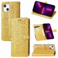 thumbnail image 1 of Funda Cartera FOXDOCK para iPhone 13 , Flip PU con Relieve de Gatos y Perros, Tarjetero y Soporte, 1 of 6