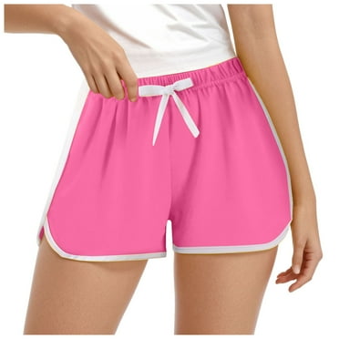 Gubotare Little Girls Athletic Shorts Girls Breathable Shorts Dance Athletic Shorts for Girls Size 7-8 (Hot Pink,7-8 Years)
