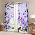thumbnail image 4 of Homewish Purple Christmas Snowman Curtains Pack of 2 (42x84 Each), Happy New Year Curtains Blackout, Teens Kids Boys Girls Bedroom Curtains, Living Room Curtains Decor, 4 of 6