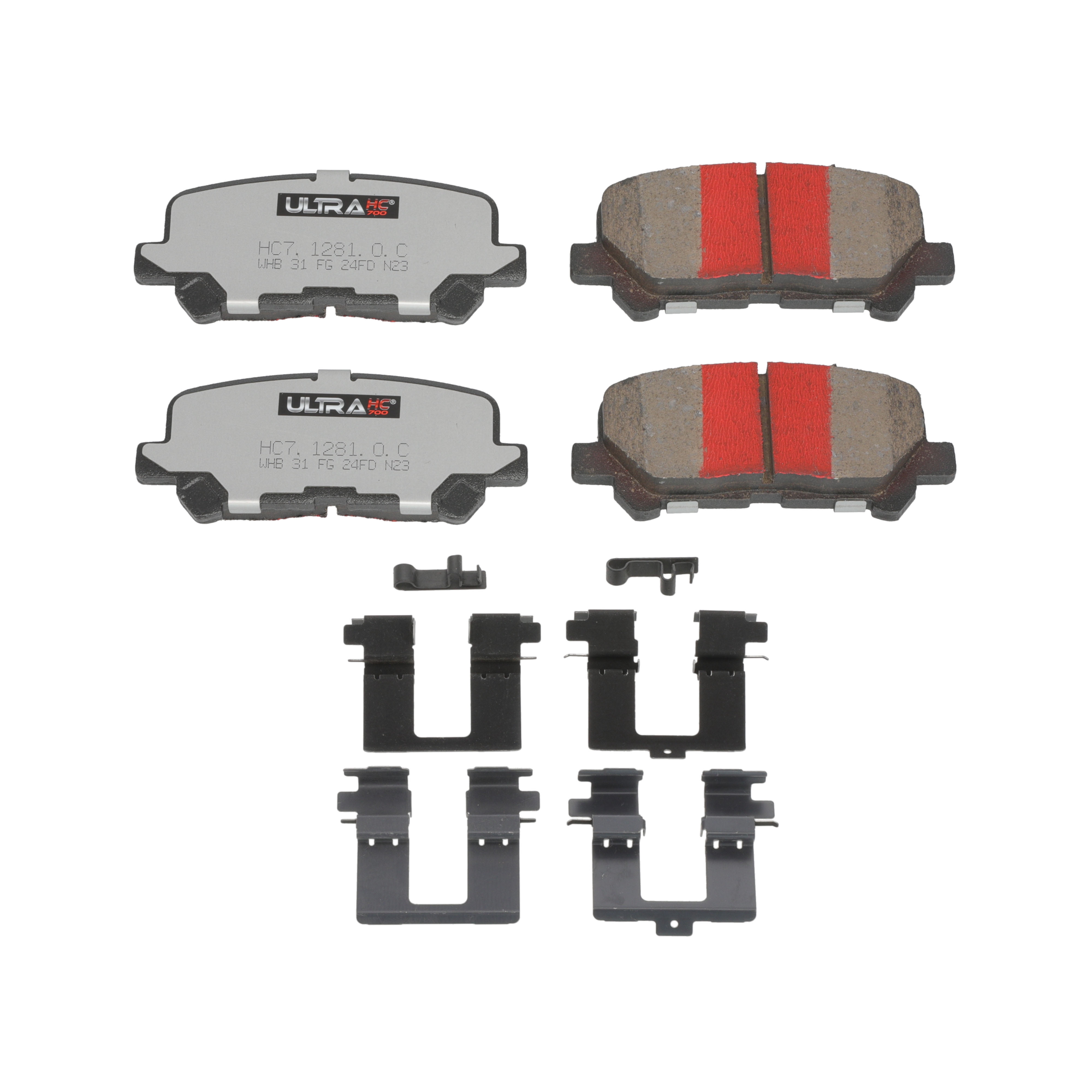 UltraHC 700 Brake Pad Set, Rear HC7.1281.0.C, Honda Odyssey 2017-2011