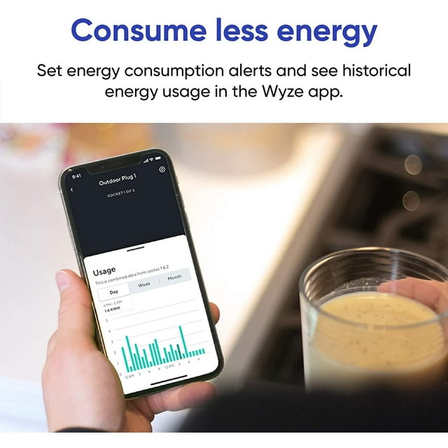 Enchufe inteligente para exteriores WYZE WLPPO1-1 blanco