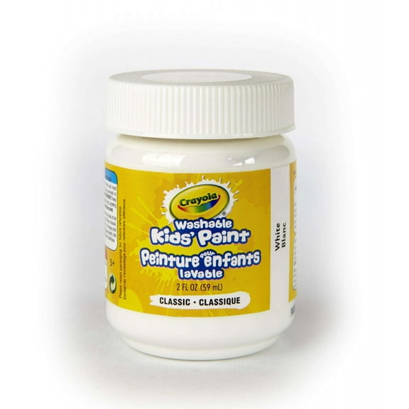 Crayola White Washable Kids Paint Pot 2 Oz.