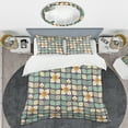 thumbnail image 2 of Designart 'Botanical Retro Design III' Mid-Century Modern Duvet Cover Set, 2 of 4